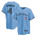 Toronto Blue Jays #4 George Springer Light Blue Cool Base Stitched Jersey