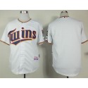 Twins Blank White Home Cool Base Stitched Jersey