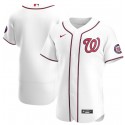 Washington Nationals White Stitched Flex Base Jersey