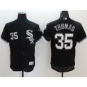 White Sox #35 Frank Thomas Black Flexbase Authentic Collection Stitched Jersey