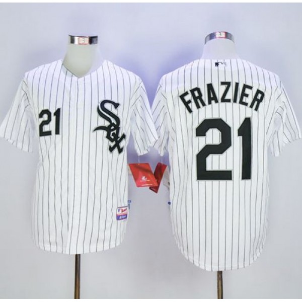 White Sox #21 Todd Frazier White Cool Base Stitched Jersey