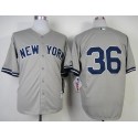 Yankees #36 Carlos Beltran Grey Stitched Jersey