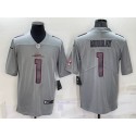 Arizona Cardinals #1 Kyler Murray Gray With Patch Atmosphere Fashion Stitched Jersey