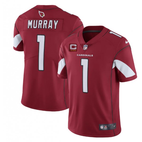 Arizona Cardinals #1 Kyler Murray Red 3-Star C Patch Apor Untouchable Limited Stitched Jersey