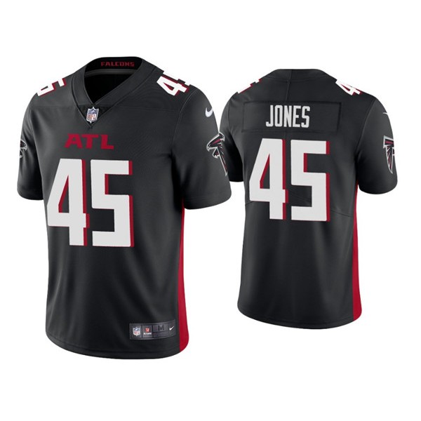 Atlanta Falcons #45 Deion Jones 2020 Black Vapor Untouchable Limited Stitched Jersey