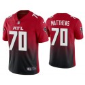 Atlanta Falcons #70 Jake Matthews 2020 Red Vapor Untouchable Limited Stitched Jersey
