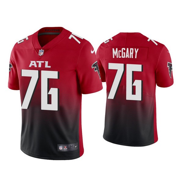 Atlanta Falcons #76 Kaleb McGary 2020 Red Vapor Untouchable Limited Stitched Jersey