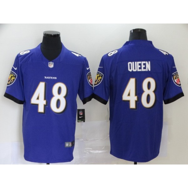 Baltimore Ravens #48 Patrick Queen Purple Vapor Untouchable Limited Jersey