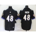 Baltimore Ravens #48 Patrick Queen Black Vapor Untouchable Limited Jersey