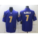 Baltimore Ravens #7 Trace McSorley Purple Color Rush Limited Stitched Jersey
