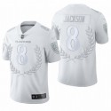 Baltimore Ravens #8 Lamar Jackson Platinum MVP Limited Edition Stitched Football Jersey