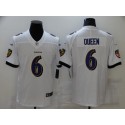 Baltimore Ravens #6 Patrick Queen White Vapor Untouchable Limited Stitched Jersey