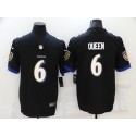 Baltimore Ravens #6 Patrick Queen Black Vapor Untouchable Limited Stitched Jersey