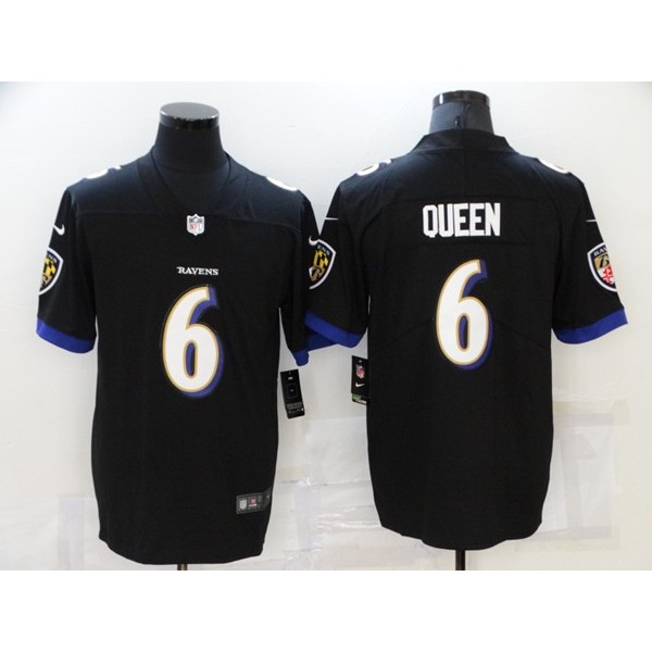 Baltimore Ravens #6 Patrick Queen Black Vapor Untouchable Limited Stitched Jersey