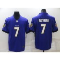 Baltimore Ravens #7 Rashod Bateman Purple Vapor Untouchable Limited Stitched Jersey