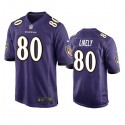 Baltimore Ravens #80 Isaiah Likely Purple Game Jersey