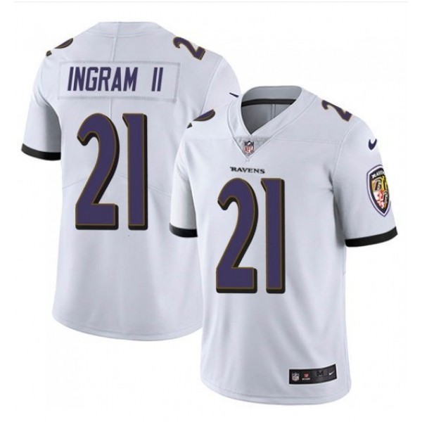 Baltimore Ravens #21 Mark Ingram II Color Rush White Jersey