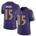 Baltimore Ravens #15 Marquise Brown Purple Color Rush Limited Jersey