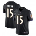Baltimore Ravens #15 Marquise Brown Black Vapor Untouchable Limited Jersey
