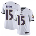 Baltimore Ravens #15 Marquise Brown White Vapor Untouchable Limited Jersey