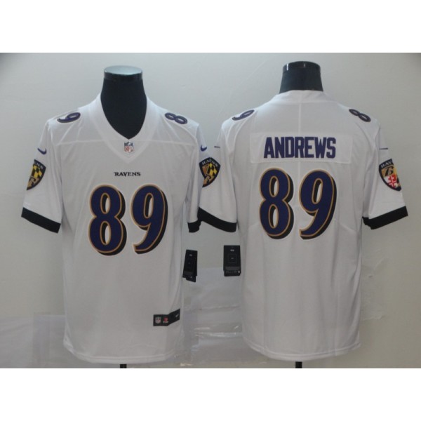 Baltimore Ravens #89 Mark Andrews White Vapor Untouchable Limited Jersey