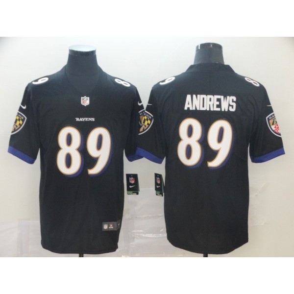 Baltimore Ravens #89 Mark Andrews Black Vapor Untouchable Limited Jersey