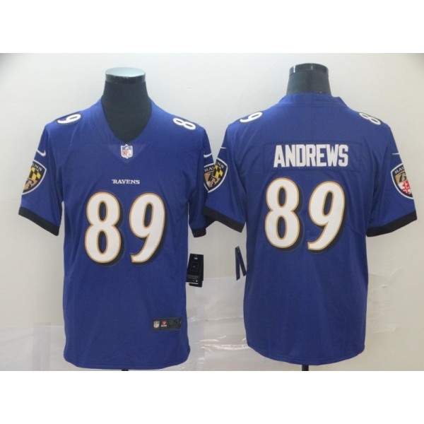 Baltimore Ravens #89 Mark Andrews Blue Vapor Untouchable Limited Jersey