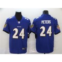 Baltimore Ravens #24 Marcus Peters Purple Vapor Untouchable Jersey
