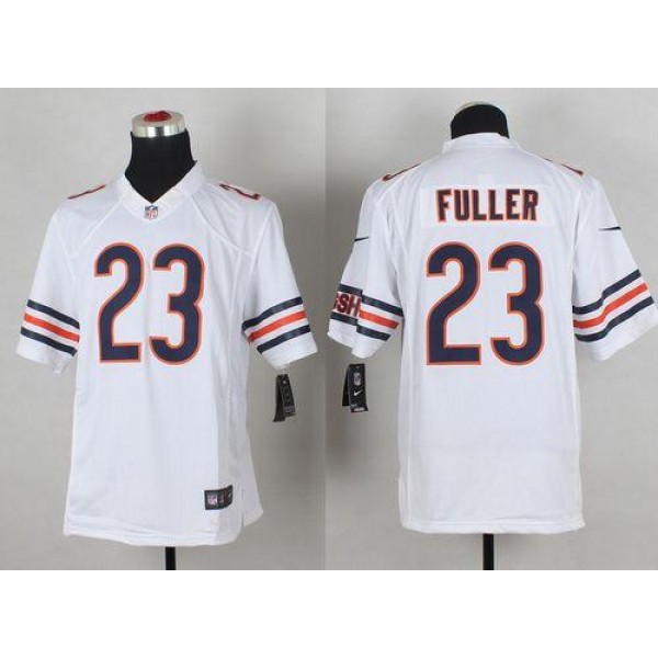 Bears #23 Kyle Fuller White Stitched Limited Nike Jersey