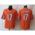 Bears #17 Alshon Jeffery Orange Alternate Stitched Limited Nike Jersey