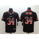 Bears #34 Walter Payton Black USA Flag Color Rush Limited Fashion Stitched Jersey