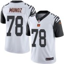 Bengals #78 Anthony Munoz White Stitched Limited Rush Nike Jersey