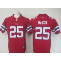 Bills #25 LeSean McCoy Red Limited Rush Stitched Nike Jersey