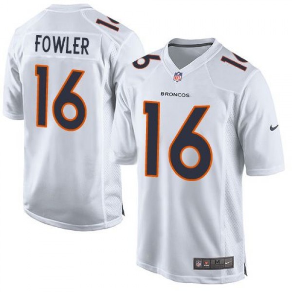 Broncos #16 Bennie Fowler White Stitched Game Event Nike Jersey