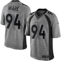 Broncos #94 DeMarcus Ware Gray Stitched Limited Gridiron Gray Nike Jersey