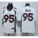 Broncos #95 Derek Wolfe White Stitched New Limited Nike Jersey