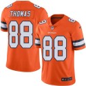 Broncos #88 Demaryius Thomas Orange Stitched Limited Rush Nike Jersey