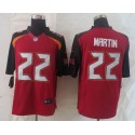 Buccaneers #22 Doug Martin Red Team Color Stitched New Limited Nike Jersey
