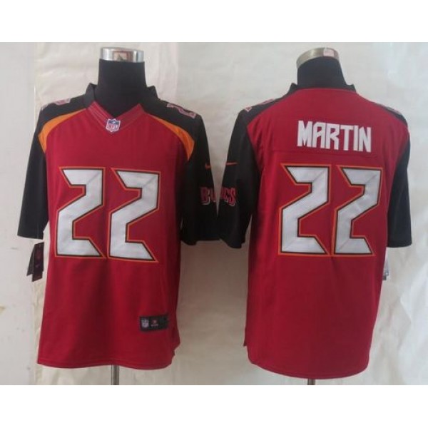 Buccaneers #22 Doug Martin Red Team Color Stitched New Limited Nike Jersey