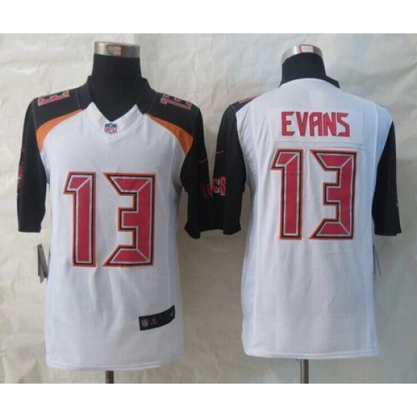 Buccaneers #13 Mike Evans White Stitched New Limited Nike Jersey