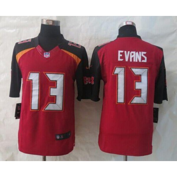 Buccaneers #13 Mike Evans Red Team Color Stitched New Limited Nike Jersey