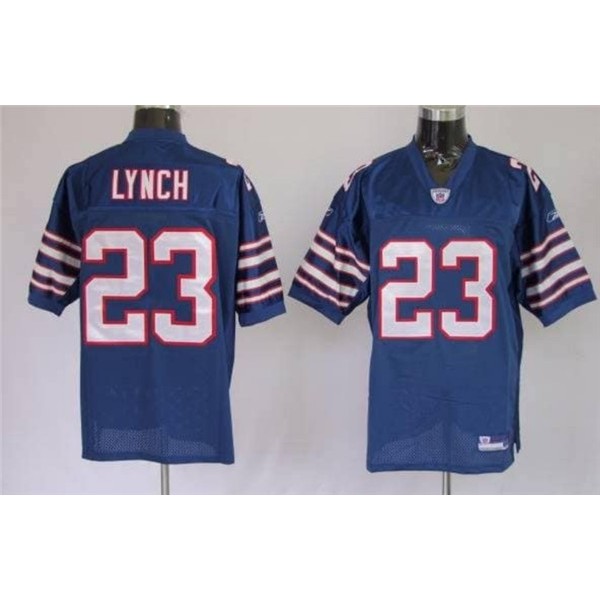 Buffalo Bills #23 Marshawn Lynch Blue Mitchell and Ness Throwback Stitched Jersey