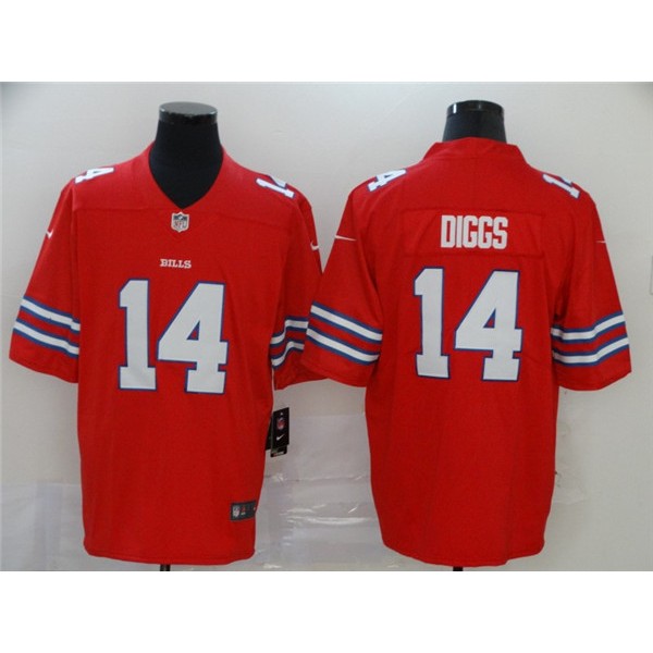 Buffalo Bills #14 Stefon Diggs Red Vapor Stitched Jersey