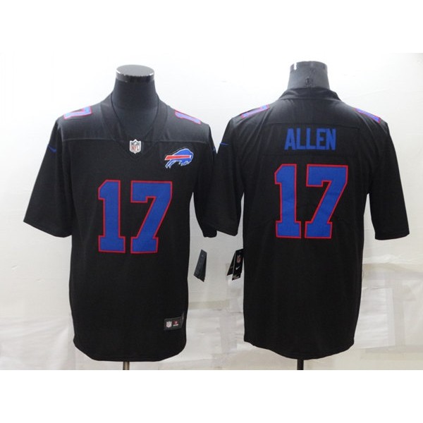 Buffalo Bills #17 Josh Allen Black Vapor Untouchable Limited Stitched Jersey
