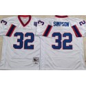 Buffalo Bills #32 SIMPSON White Stitched Jersey