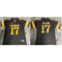 Buffalo Bills #17 Josh Allen Brown Wyoming Stitched Jersey