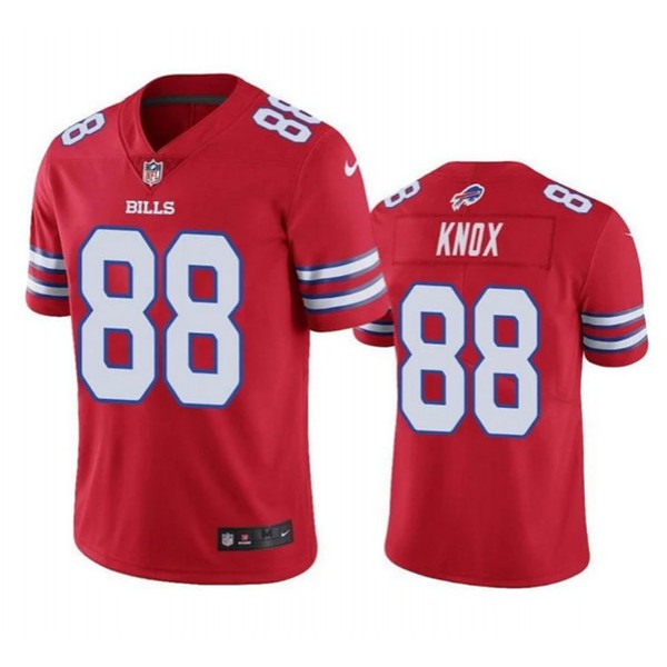 Buffalo Bills #88 Dawson Knox Red Vapor Untouchable Limited Stitched Jersey
