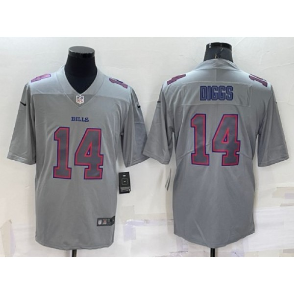 Buffalo Bills #14 Stefon Diggs Gray Atmosphere Fashion Stitched Jersey