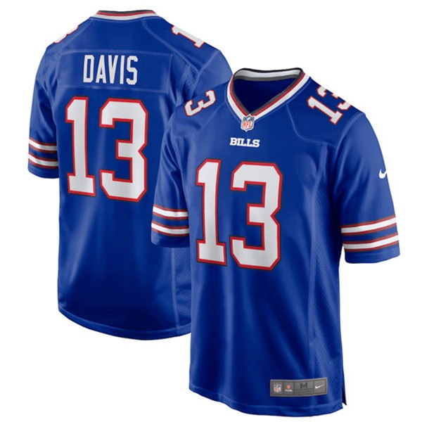 Buffalo Bills #13 Gabe Davis Royal Stitched Game Jersey