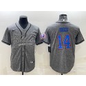 Buffalo Bills #14 Stefon Diggs Gray With Patch Cool Base Stitched Baseball Jersey